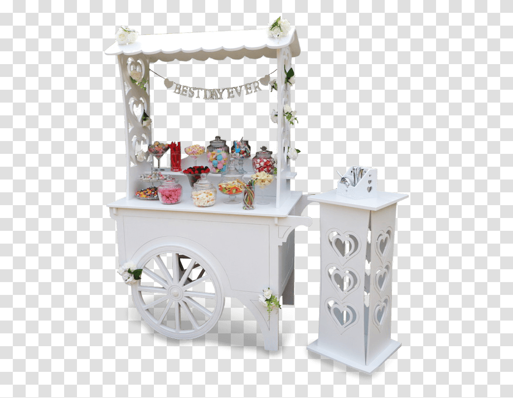 Sweetmixcarts Deluxe Sweet Cart Wedding Sweet Cart, Wedding Cake, Dessert, Food, Furniture Transparent Png