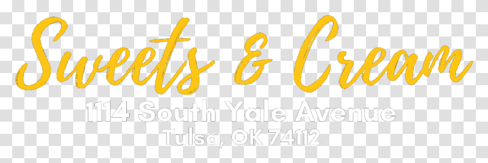 Sweets And Cream Location In Tulsa Ok Calligraphy, Alphabet, Word, Number Transparent Png