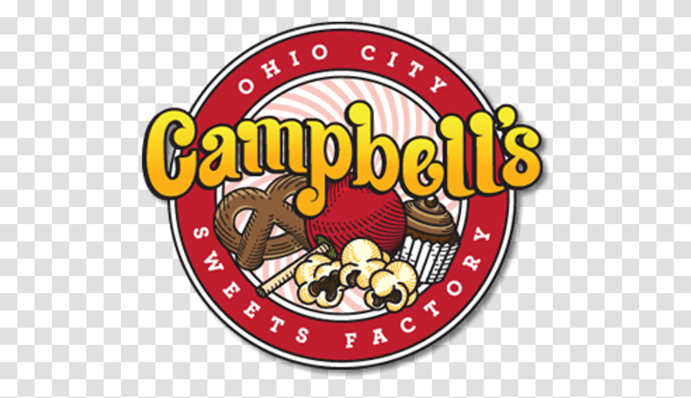 Sweets Factory Closing Up Shop In Lakewood Come Campbell Soup Logos, Label, Text, Symbol, Alphabet Transparent Png