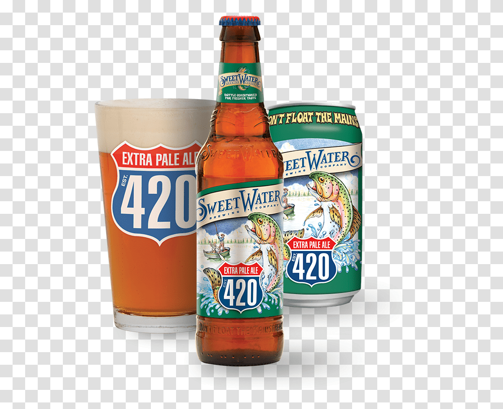Sweetwater Brews Sweetwater 420 Beer, Alcohol, Beverage, Drink, Lager Transparent Png