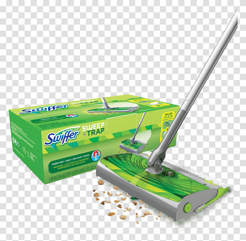 Swiffer Sweep And Trap, Broom, Cleaning Transparent Png