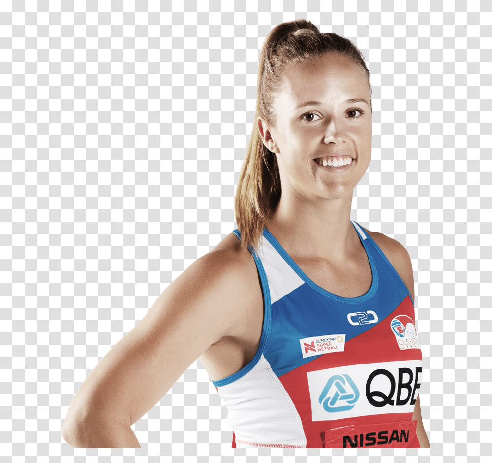Swifts Netball Team 2019 Paige Hadley, Person, Human, Female, Sport Transparent Png