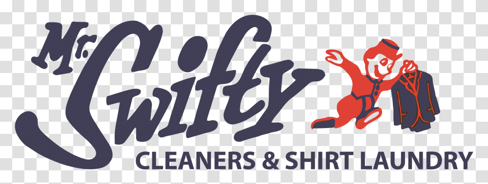 Swifty Cleaners Illustration, Label, Handwriting, Alphabet Transparent Png