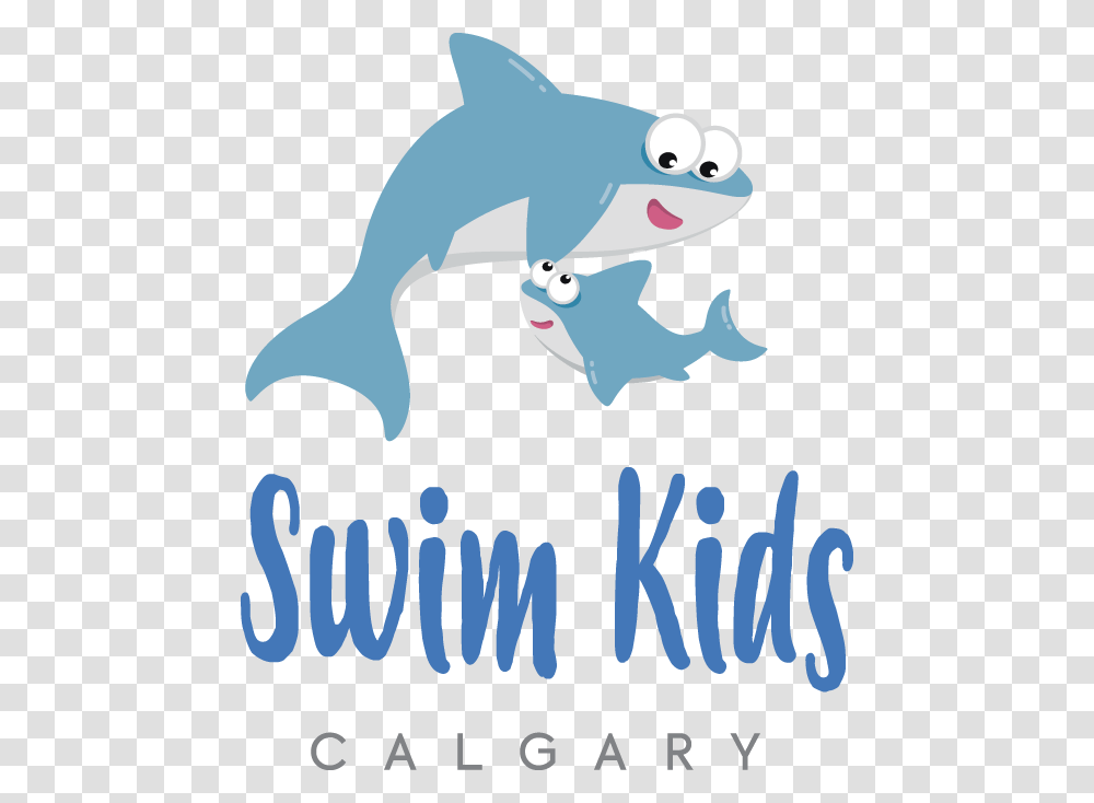 Swim Kids Calgary Logo Cartoon, Poster, Advertisement, Animal, Sea Life Transparent Png