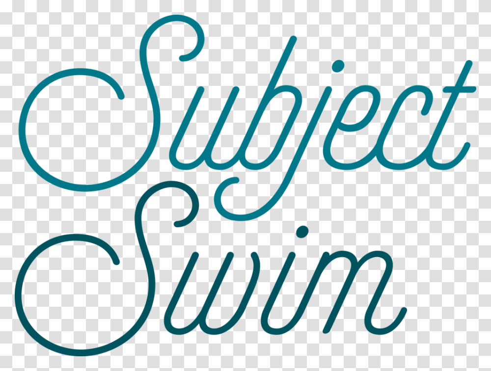 Swim, Calligraphy, Handwriting, Poster Transparent Png