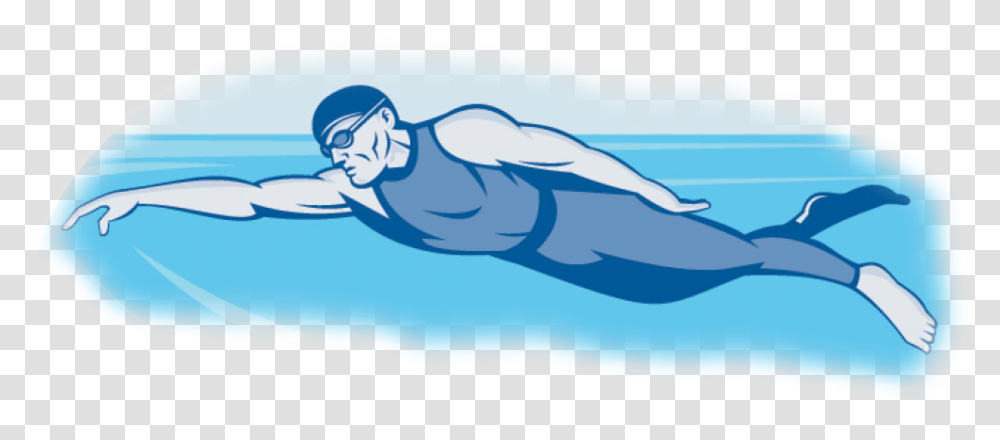 Swimmer Clipart Man Swimming, Ice, Outdoors, Nature, Snow Transparent Png