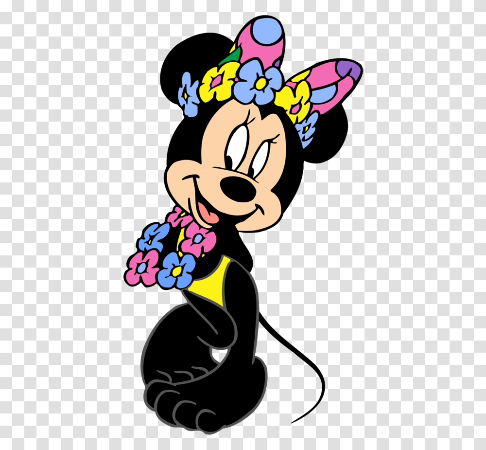 Swimming Clipart Minnie Mouse Beach Clipart, Hand, Floral Design Transparent Png
