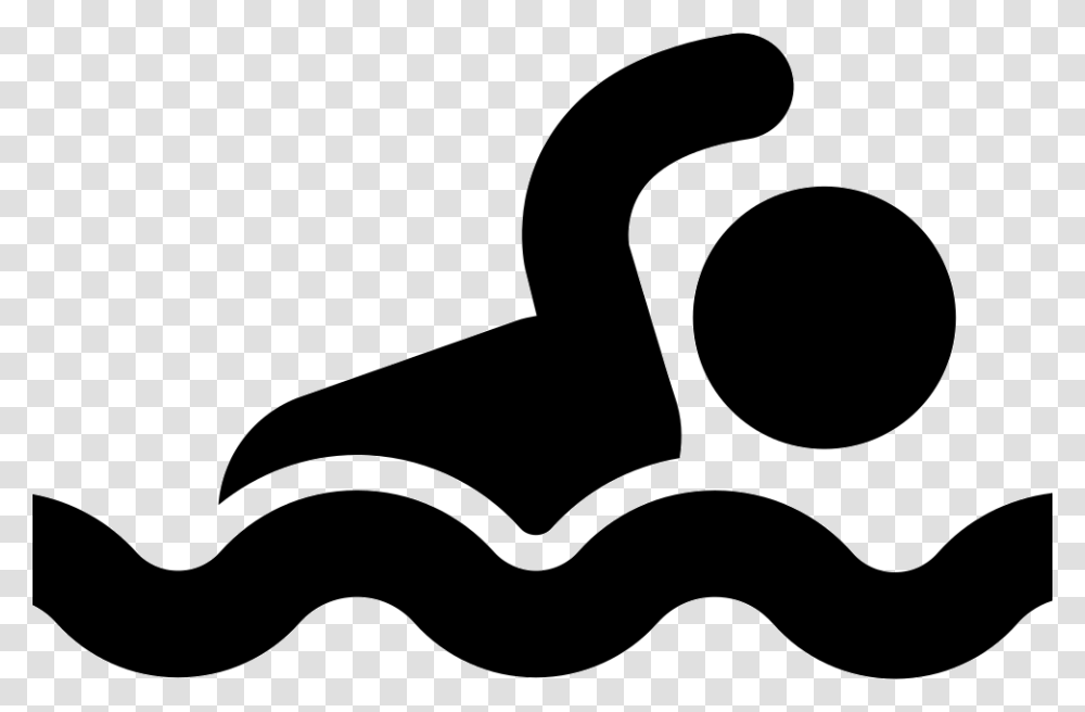 Swimming Icon Free Download, Stencil, Mustache Transparent Png