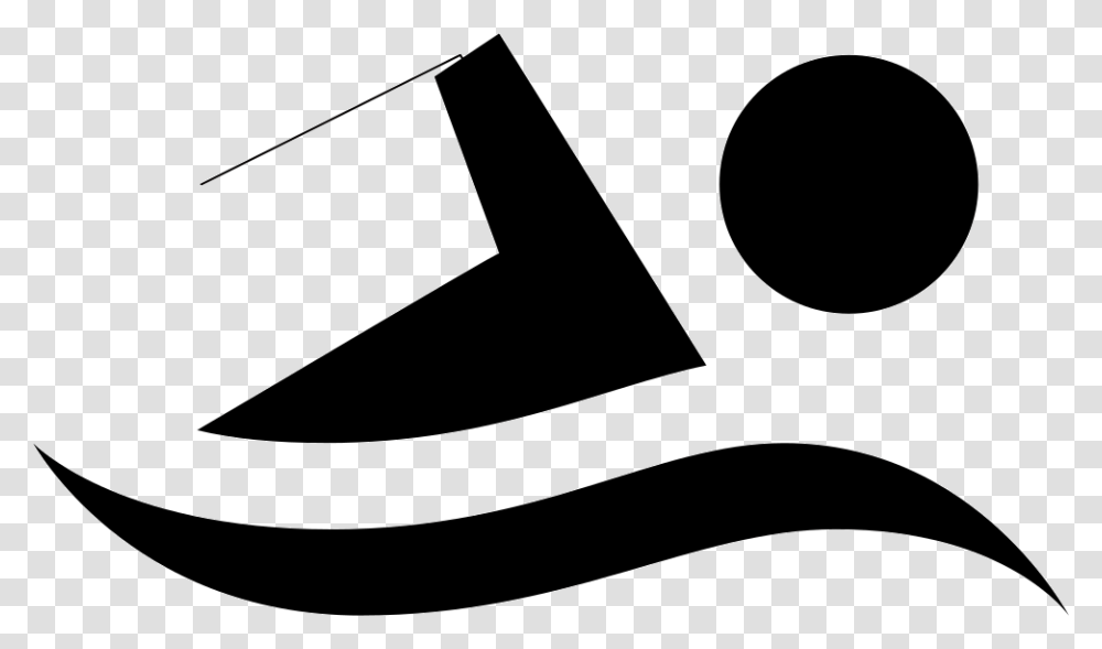 Swimming Icon Free Download, Logo, Trademark, Stencil Transparent Png