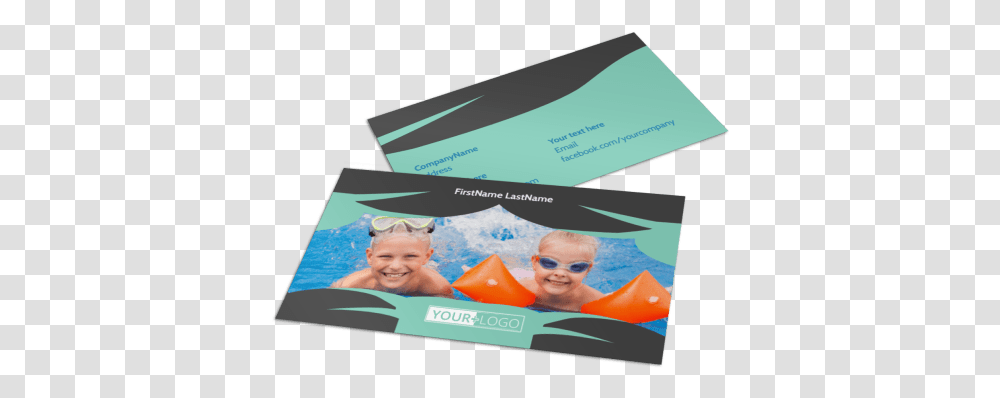 Swimming Lessons Business Card Template Art Paper, Person, Human, Sunglasses, Accessories Transparent Png