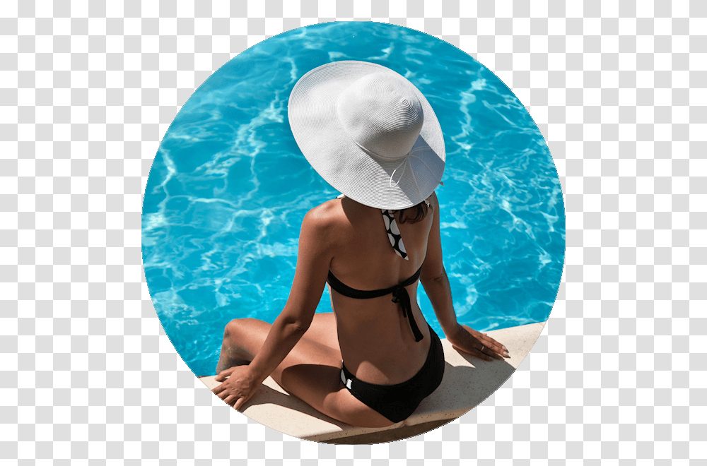 Swimming Pool Bordo Piscina Relax In Piscina, Apparel, Sun Hat, Person Transparent Png