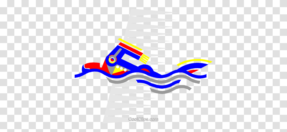 Swimming Royalty Free Vector Clip Art Illustration, Toothpaste, Shoe, Footwear Transparent Png