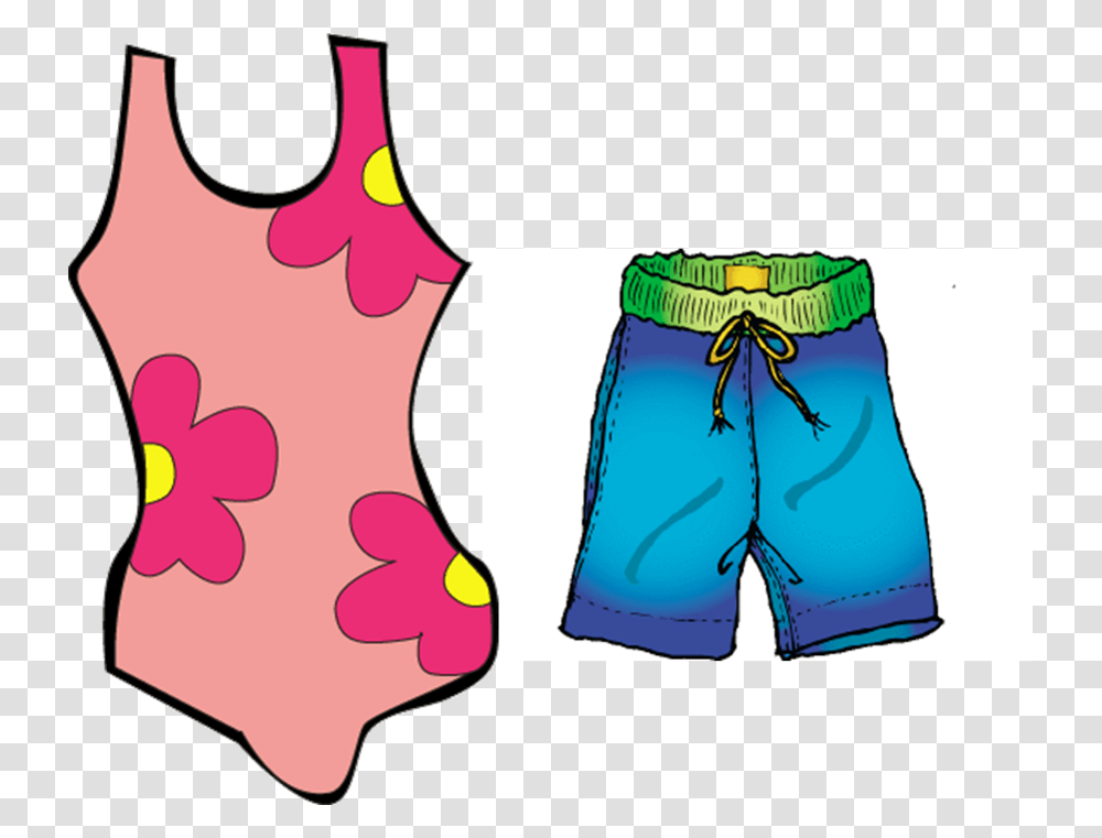 Swimsuit Clipart Swimming Clothes Swim Trunks Clip Art, Apparel, Shorts, Swimwear Transparent Png