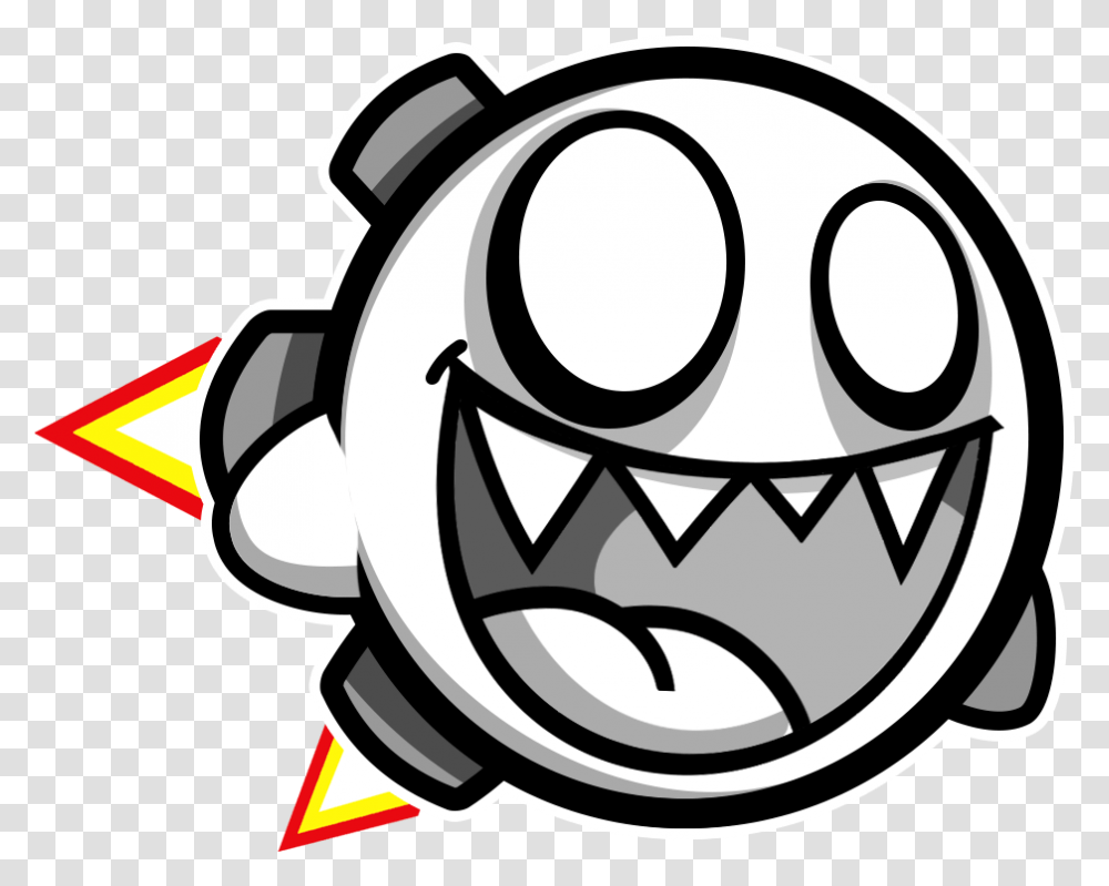 Swing Copters Geometry Dash Geometry Dash Face Fire, Stencil Transparent Png