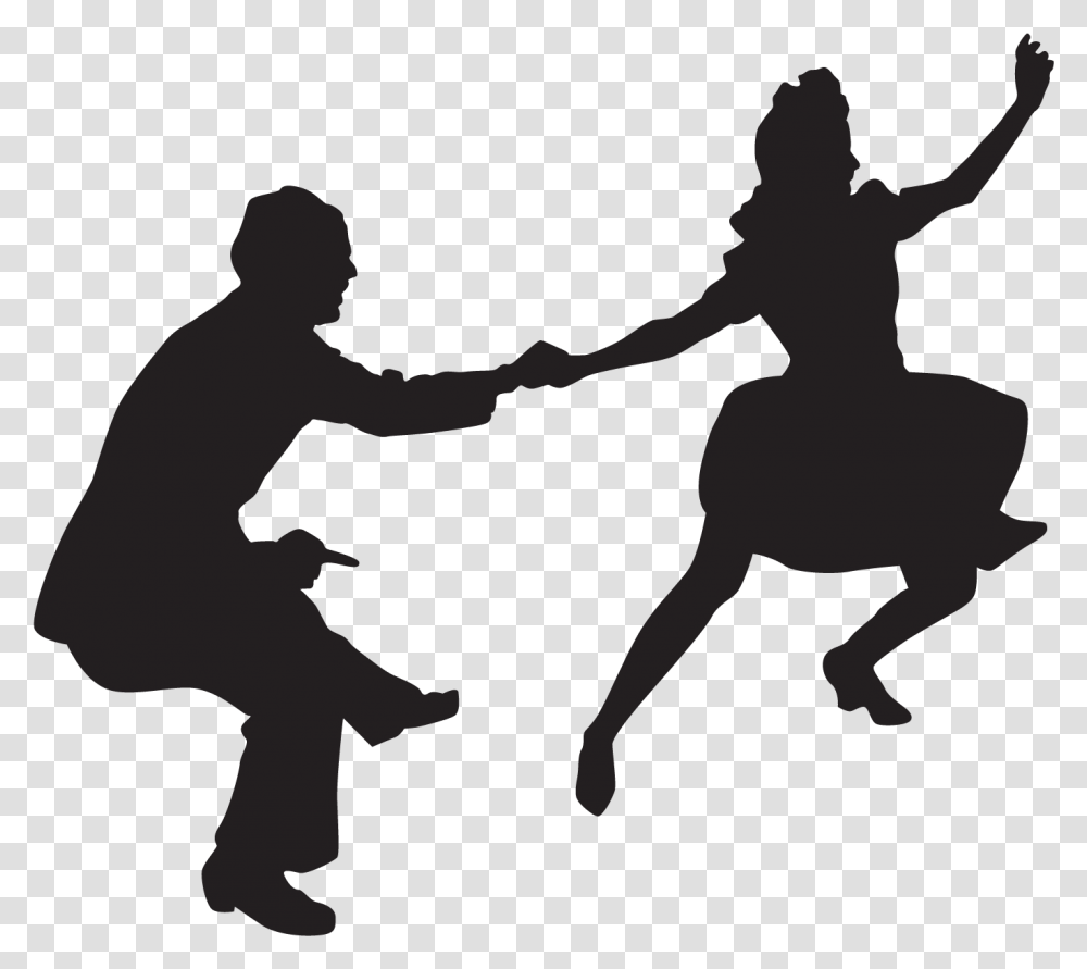 Swing Dance Silhouette, Person, Human, Hand, Leisure Activities Transparent Png