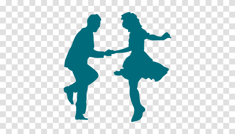 Swing Dance Silhouette, Person, Outdoors, Nature, Painting Transparent Png