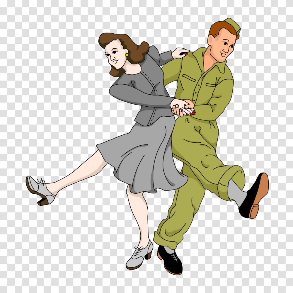 Swing Dancing Cliparts, Person, Book, Leisure Activities, Comics Transparent Png