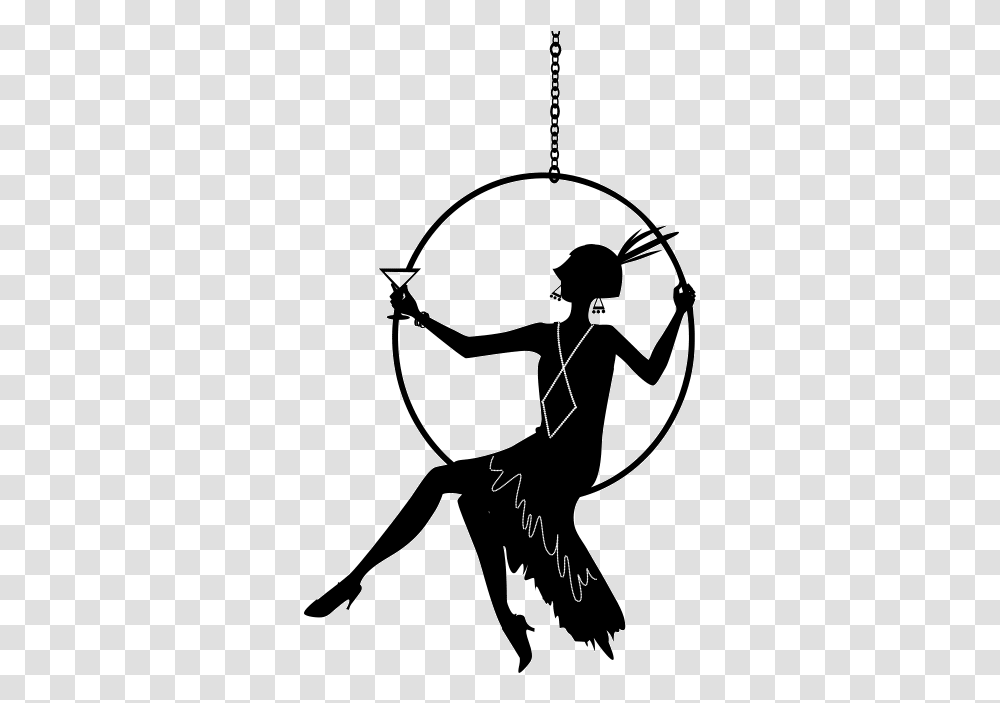 Swinging Woman Roaring 20's Free Clip Art, Person, Human, Sport, Sports Transparent Png