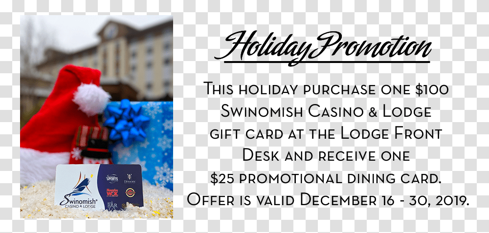 Swinomish Casino Holiday Gift Card Promotion Calligraphy, Person, Face, Outdoors, People Transparent Png