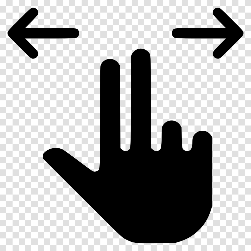 Swipe Left Right Two Finger Drag Icon, Sign, Stencil, Road Sign Transparent Png