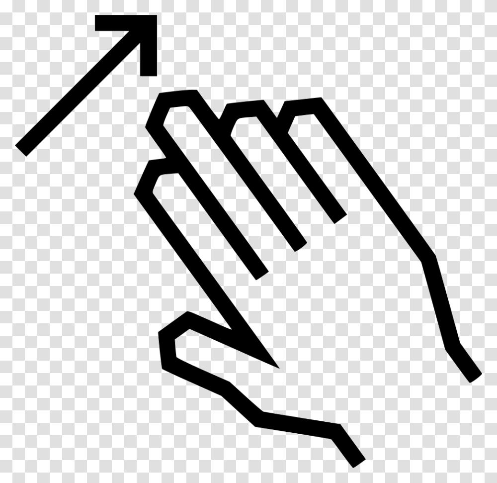 Swipe Up Arrow Swipe Down, Hand, Sign, Number Transparent Png