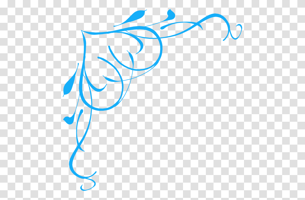Swirl Blue, Floral Design, Pattern Transparent Png