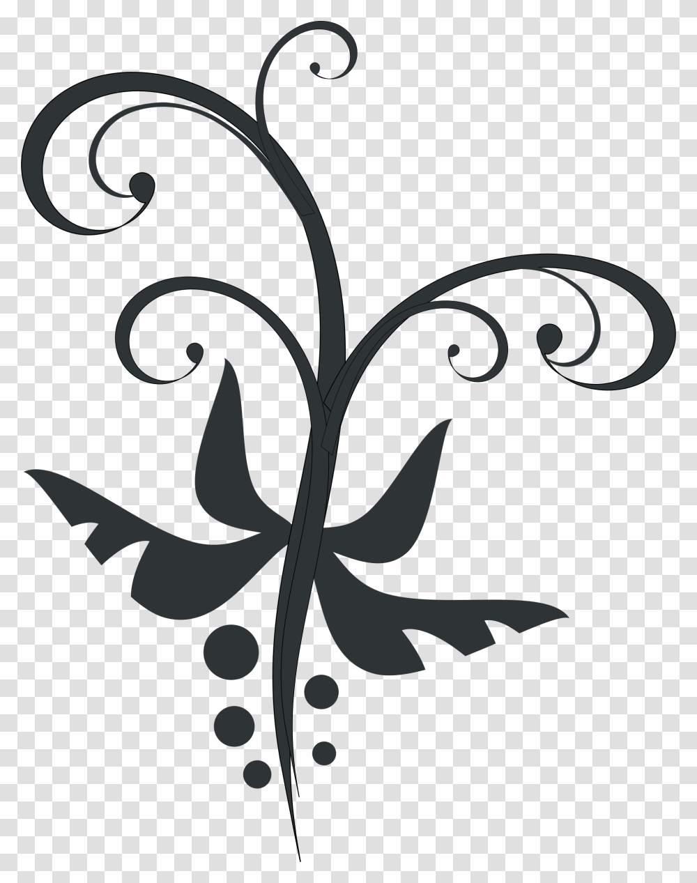 Swirl Border Clip Art Free Image, Floral Design, Pattern, Stencil Transparent Png