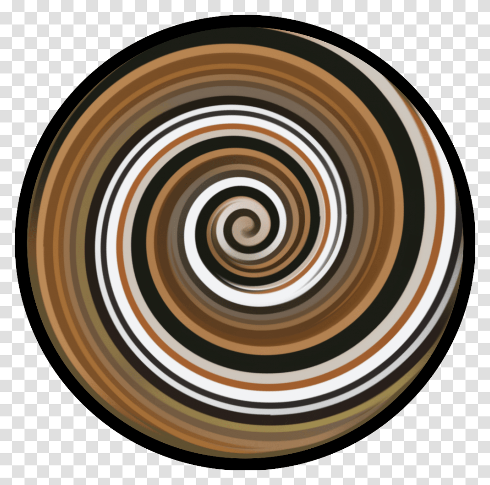 Swirl Circle Background Round Sphere Decor Brown Spiral, Coil, Rug Transparent Png