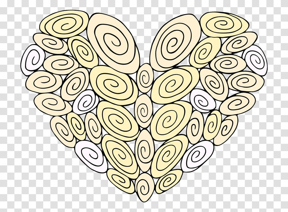 Swirl Heart Clip Art, Number, Pattern Transparent Png