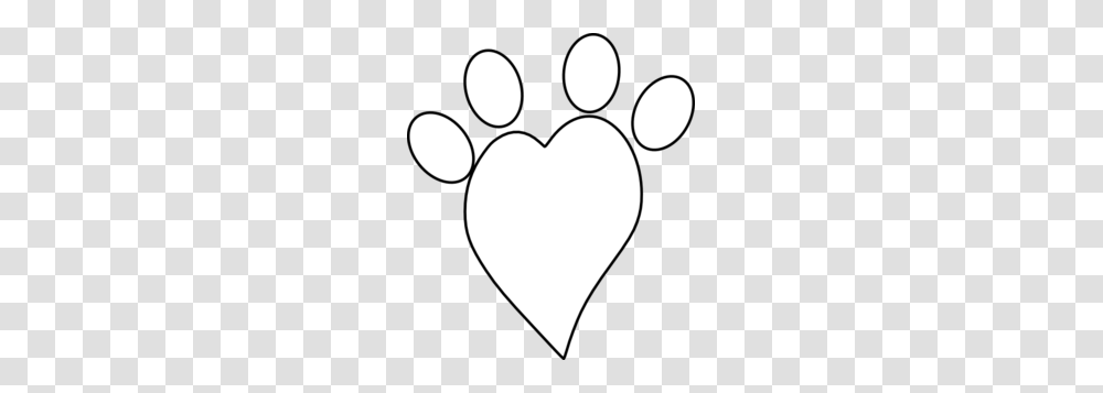 Swirl Heart Outline Clipart With Paw Collection, Footprint, Moon, Outer Space, Night Transparent Png