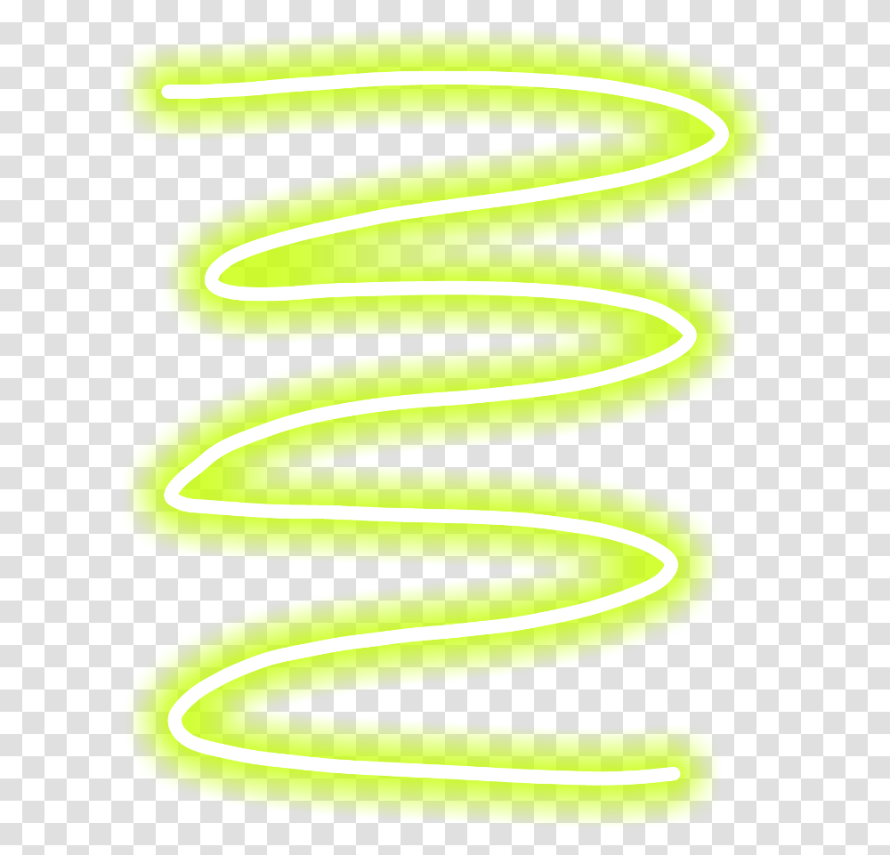 Swirl Line Lines Geometric Neon Green Frame Overlay Neon, Spiral Transparent Png