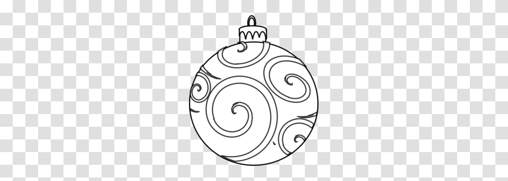 Swirl Ornament Outline Clip Art Xmas Ornaments, Spiral, Animal, Sea Life, Coil Transparent Png