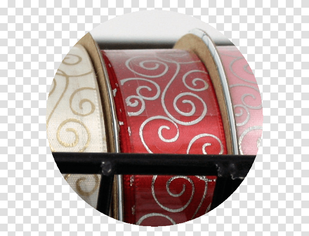 Swirl Pattern Ribbon Silverred Wood, Drum, Percussion, Musical Instrument, Cushion Transparent Png
