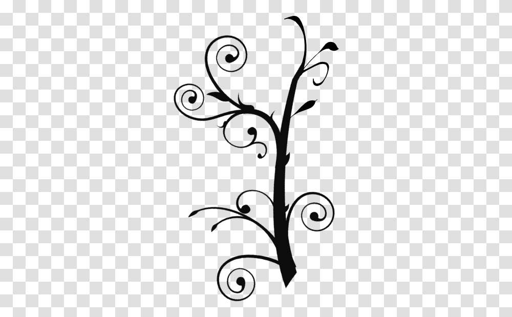 Swirl Vines Clipart, Floral Design, Pattern, Plant Transparent Png