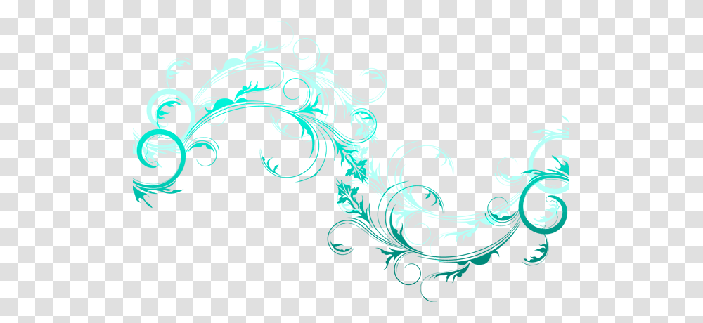 Swirls Pretty Cool Aqua Green Blue Design Swirl Freetoe, Floral Design, Pattern Transparent Png