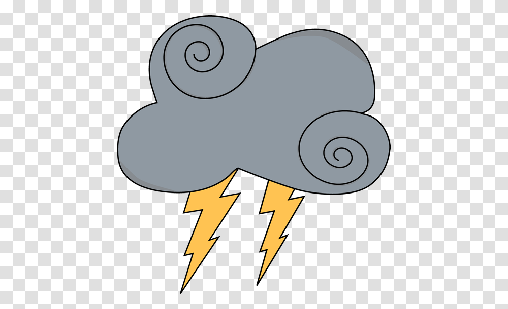 Swirly Gray Cloud With Lightning Clipartsvg, Snail, Invertebrate, Animal, Sea Life Transparent Png