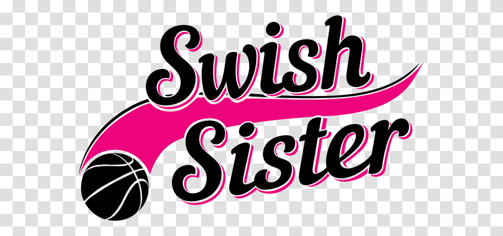 Swish Sister Sister Sports, Label, Alphabet, Sticker Transparent Png