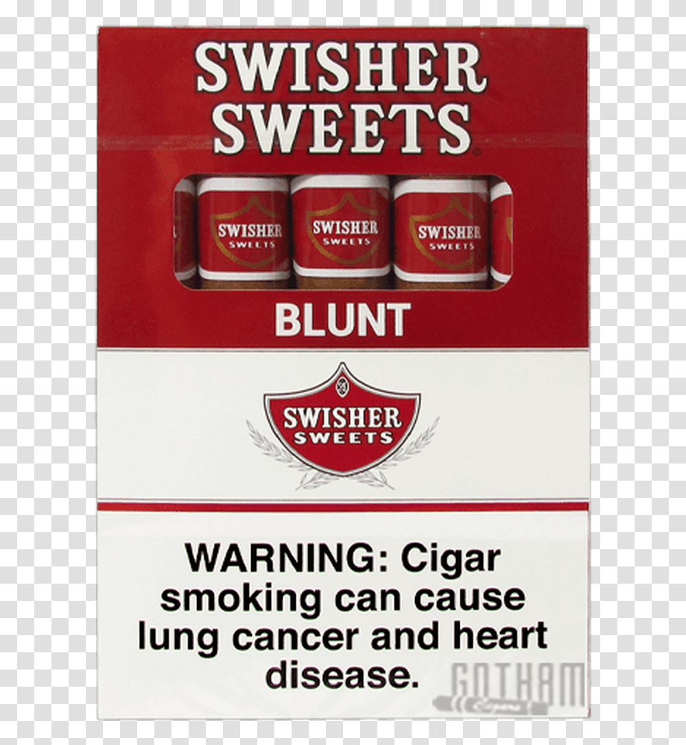 Swisher Sweets Blunts Swisher Sweets, Beverage, Label, Text, Alcohol Transparent Png