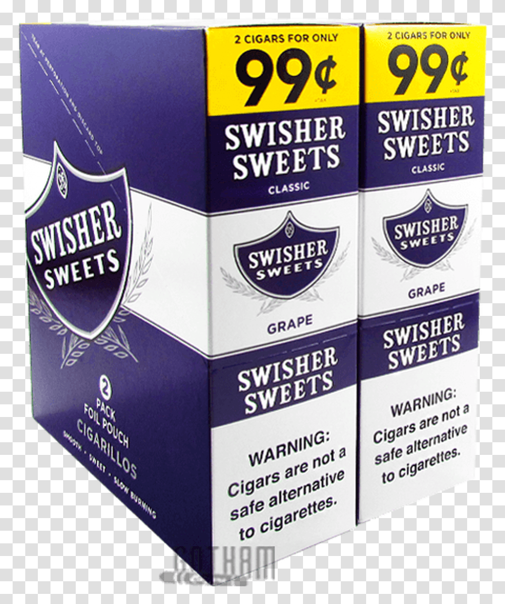 Swisher Sweets Cigarillos Grape Box Grape Swisher Sweets, Flyer, Advertisement, Bottle, Cosmetics Transparent Png