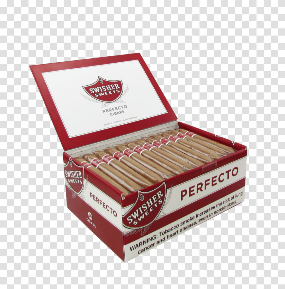 Swisher Sweets Perfecto Box Cigars, Incense, Cardboard, Carton, Plastic Wrap Transparent Png