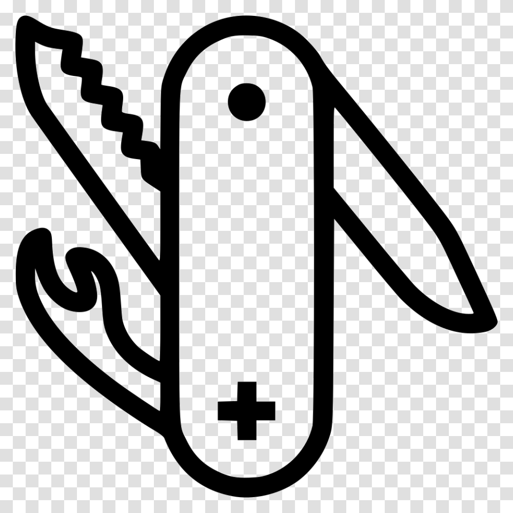 Swiss Army Knife Swiss Army Knife Icon, Label, Stencil Transparent Png