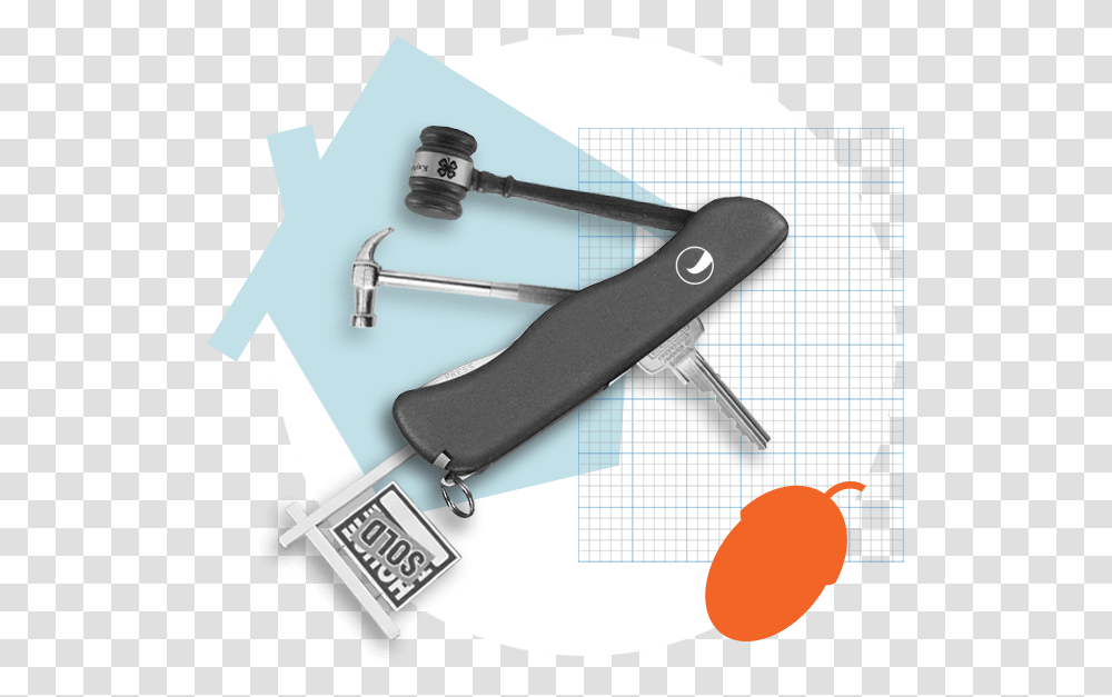 Swiss Army Knife With Real Estate Tools Blade, Weapon, Weaponry Transparent Png