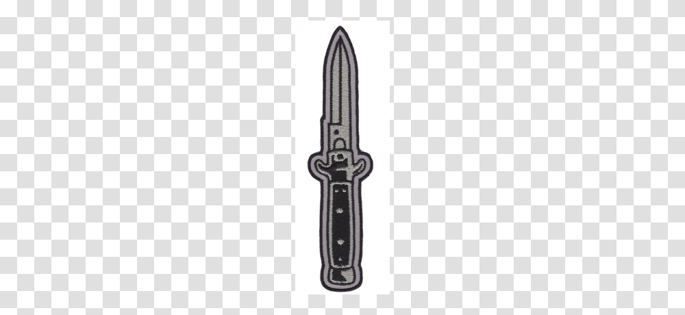 Switchblade Embroidered Iron On Patch Heartbreak Boutique, Weapon, Weaponry, Knife, Sword Transparent Png