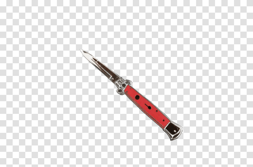Switchblade Pin Shittty Stufff, Knife, Weapon, Weaponry, Tool Transparent Png