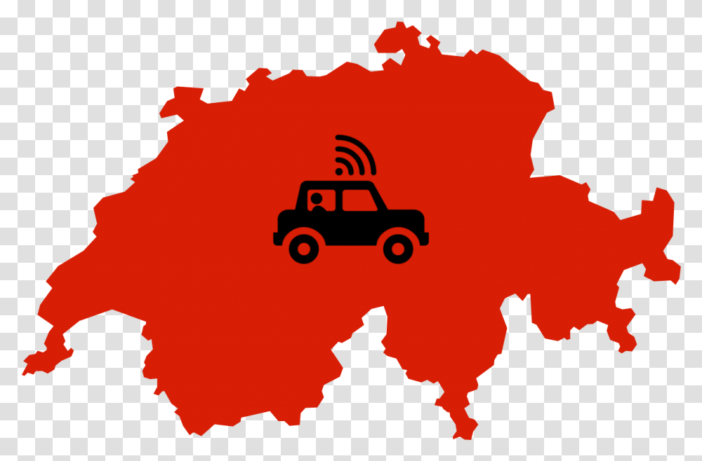 Switzerland Flag Map, Person, Vehicle, Transportation Transparent Png