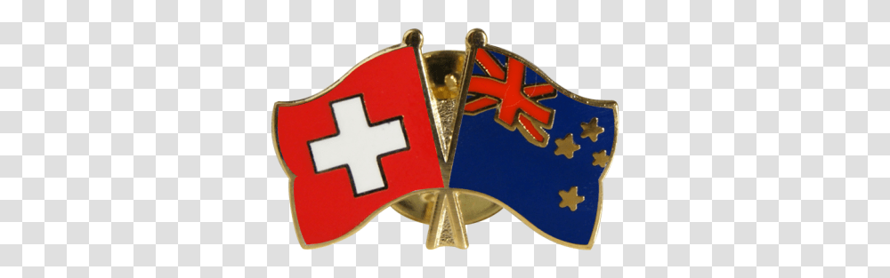 Switzerland New Zealand Friendship Flag Pin Badge 22 Mm Vertical, Symbol, Logo, Trademark, Accessories Transparent Png