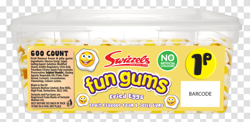 Swizzels 1p Fried Eggs Snack, Food, Plant, Sweets, Confectionery Transparent Png