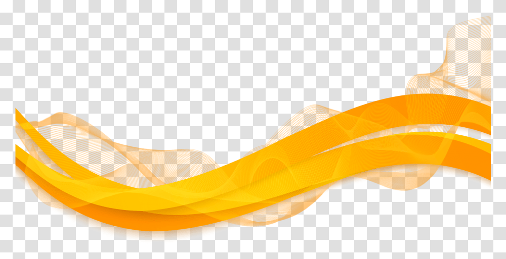Swoosh Clipart Orange Swoosh, Banana, Fruit, Plant, Food Transparent Png
