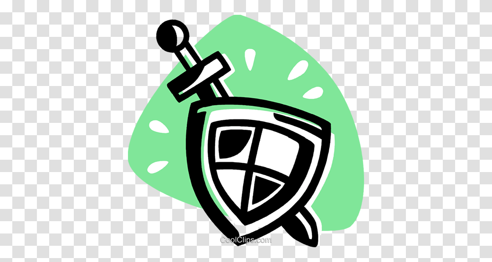 Sword And Shield Royalty Free Vector Clip Art Illustration, Apparel, Helmet, American Football Transparent Png