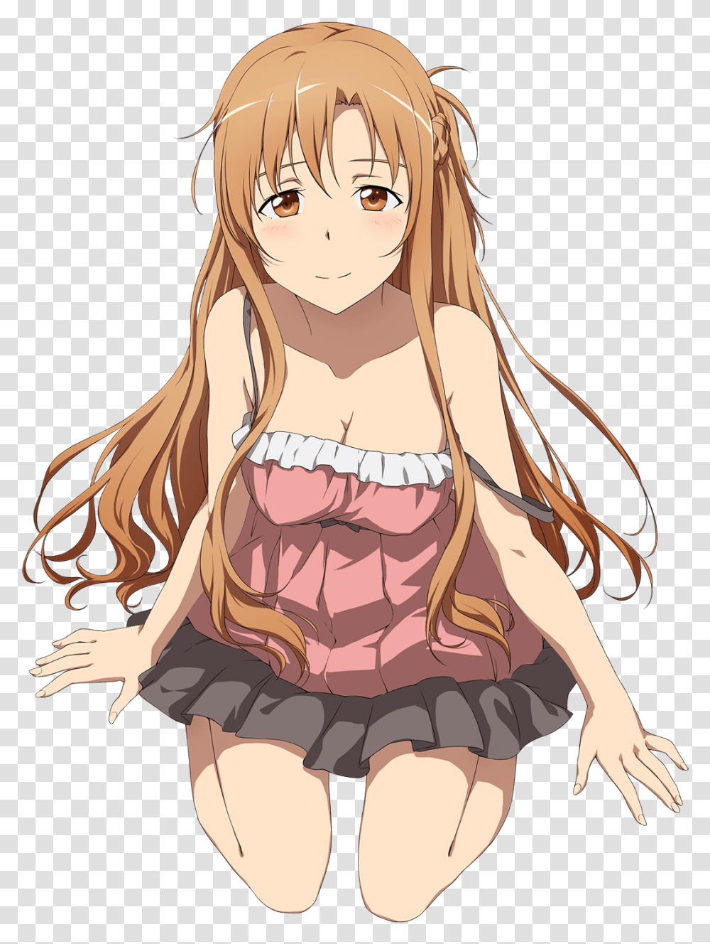 Sword Art Online Asuna Night, Comics, Book, Manga, Person Transparent Png